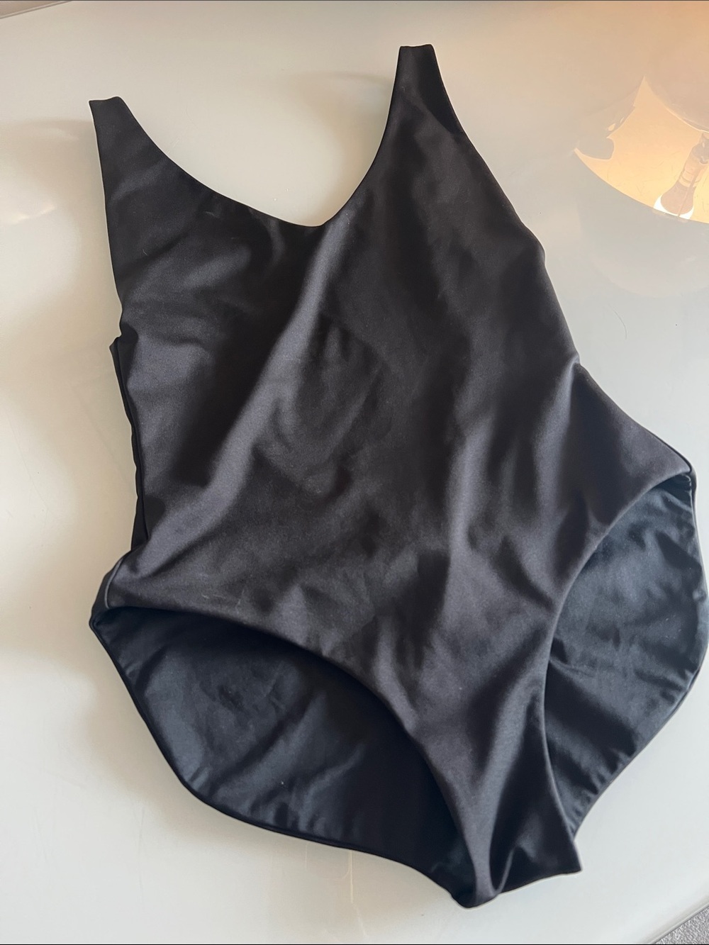 Londre The Minimalist Matte Black Low Back Scrunch One Piece Swimsuit - Picture 5 of 6